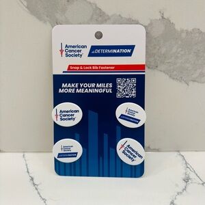 BibBoards American Cancer Society Snap & Lock Bib Fasteners